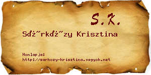 Sárközy Krisztina névjegykártya